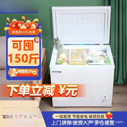 Commercial Chest Freezer Small Household Full Freezing Refrigeration Dual Purpose Mini Frost Reduction Level 1 Energy Saving
