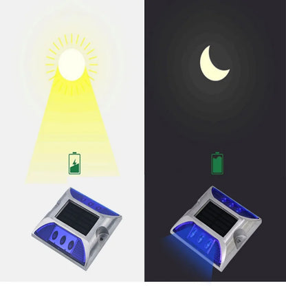 LED Solar Power Ground Marker Lights Waterproof Driveway Road Highway Spike Lamp Outdoor Garden Flash Warning Pathway Light New