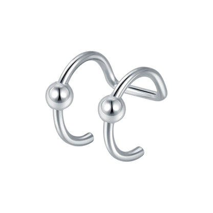 1PC Stainless Steel Fake Nose Ring Hoop Septum Rings Non-Pierced C Clip Lip Ring Earring Fake Nose Piercings Women Body Jewelry