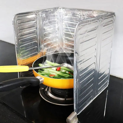Aluminum Screen Plate Kichen Accessories Oil Baffle Plate Kitchen Frying Pan Oil Splash Protection Gas Stove Protector