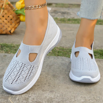 Fashion New Women's Sports Shoes, Fashionable, Breathable, Lightweight, Non-slip, Wear-resistant, Casual Sports Shoes, Flat Shoe