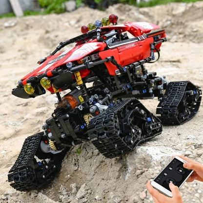 MOULD KING High-Tech Car 18010 Building Toys MOC RC Polar Exploer Model Truck Assembly Bricks Toys For Kids DIY Christmas Gifts
