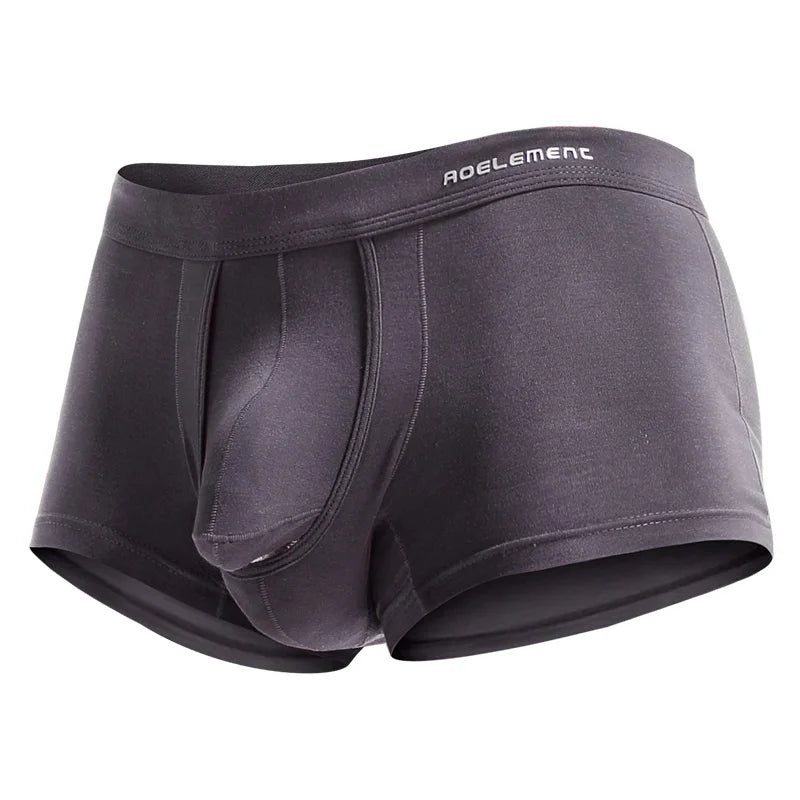 Spermatozoa-Separating Underwear for Men, Scrotal Support, Ice Silk Pouch, Varicose Veins Boxer Briefs for Men