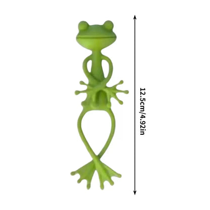 6 pieces, 3 pieces, and 1 piece of green frog plant support and fixture, suitable for indoor and outdoor garden stem growth plan