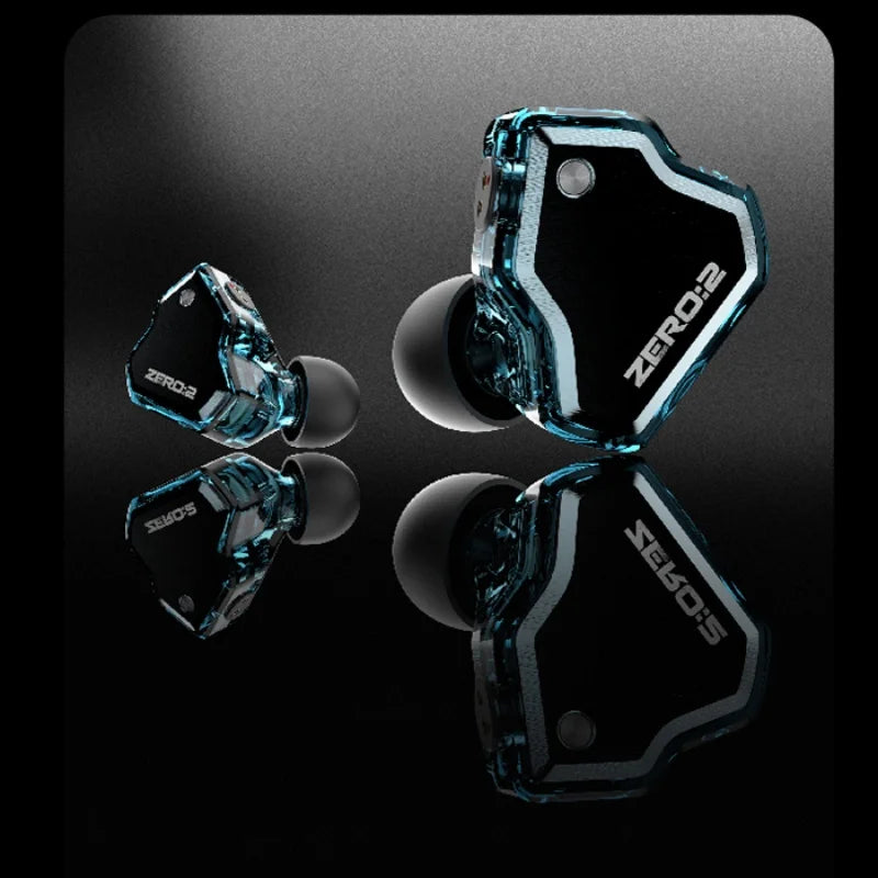 7Hz X Crinacle Zero 2 Headphone 10mm Dynamic Driver Zero2 Wired HIFI IEM Gaming Earbuds with OFC Audio IEM Cable
