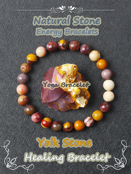 Original Natural Stone Beads Bracelet Men Women Reiki Blue Apatite Lapis Lazuli Amethyst Yellow Tiger Eye Beads Bracelet Jewelry