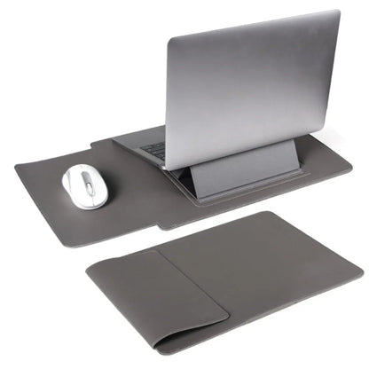 Portable 13 15 inch Adjustable Stand Laptop Sleeve with Mouse Pad Ultra Thin Tablet Case Portable Shockproof for HP/Dell/Surface