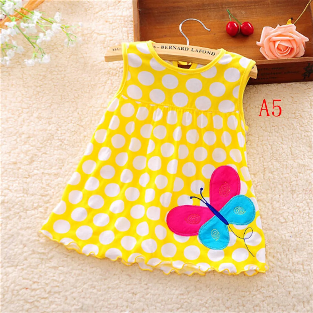 Hot Sale Cotton Romper Dress Baby Girls Sister Kids Dresses Cotton Newborn Costum Regular Sleeveless A-Line Girl Dresses