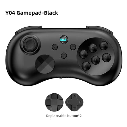 Y04 Game Controller 6-key Fighting Game Controller with Adjustable Height Hall Joystick Supporting PC/IOS/Switch/Android