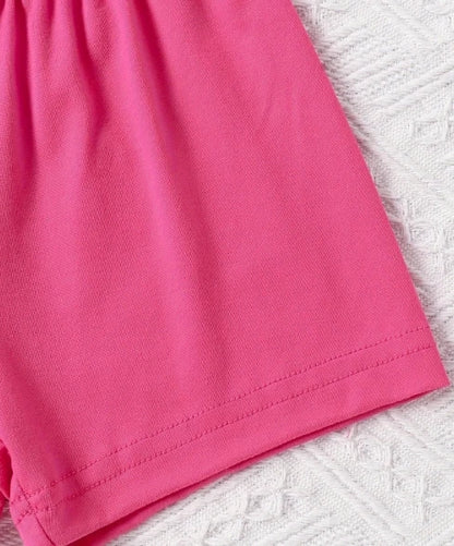 Baby Girl Round Neck Short Sleeved Daddy's GIRL Fashionable Letter