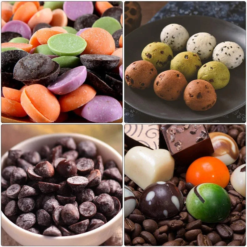 468-Cavity Mini Round Silicone Chocolate Drops Mold Dog Treats Pan Semi Sphere Gummy Candy Moulds Ganache Jelly Caramels Cookies