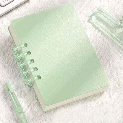 A7 80 Sheets Portable Pocket Notebook Simple Loose-leaf Square Notepad Horizontal Line Inner Page Memo Pad Diary Book