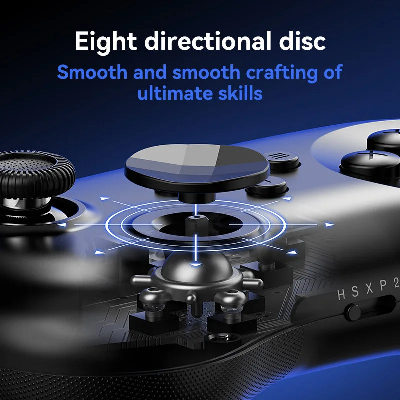 Y04 Game Controller 6-key Fighting Game Controller with Adjustable Height Hall Joystick Supporting PC/IOS/Switch/Android
