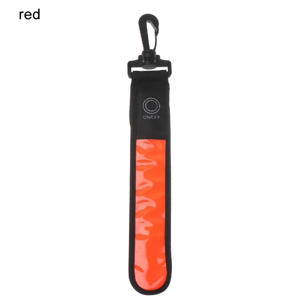 LED Glowing Luminous Reflective Backpack Hanging Light  Night Running Safety Alert Wristband Outdoor Sport Armband Light