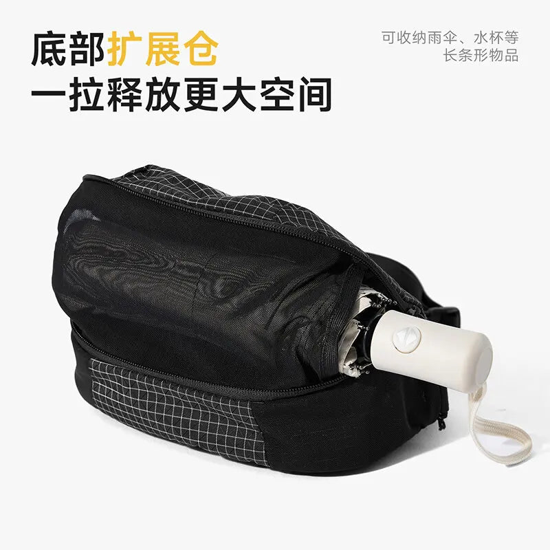 REEBOK Lightweight Umbrella Compartment Unisex Shoulder Bag Men Outdoor Sport Waterproof Casual Crossbody Messenger Phone Bag