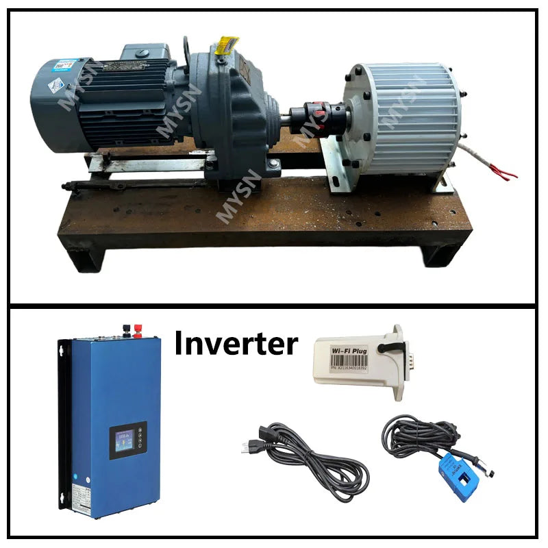 10KW 20KW 30KW Low Speed Permanent Magnet Generator 48V 220V 380V 3 Phase AC Alternator 300 RPM Motor Drive Water Wind Turbine