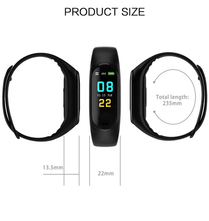 Waterproof Fitness Tracker with Heart Rate Monitor Step Counter Calorie Tracker Call Message Reminder for Outdoor Sports