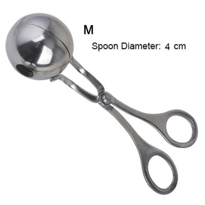 Stainless Steel Meatball Shaper | Scissor-Style Round Mold | Meatball & Rice Ball Preparation