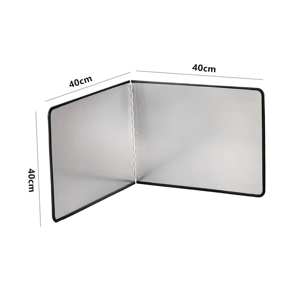 LMETJMA Splatter Guard Foldable Stainless Steel Oil Splash Board Nonstick Oil Splatter Guard Heat Insulation Board For Stove Top