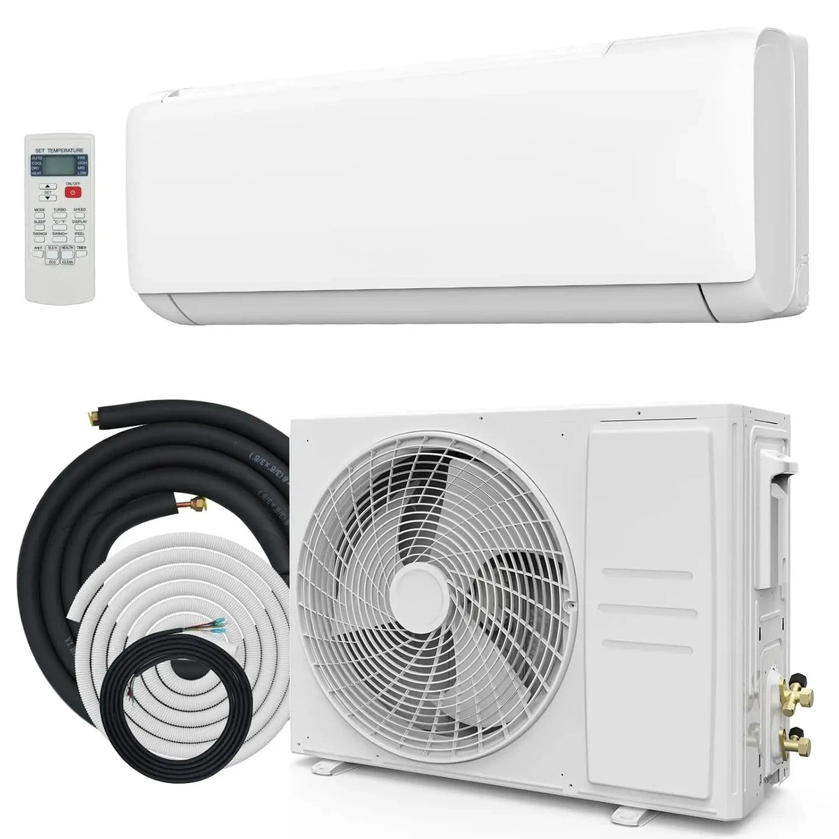 12,000 BTU Mini Split Air Conditioner with Heat Pump, 19 SEER, Cools Up to 750 Sq. Ft, Inverter AC with, Customized