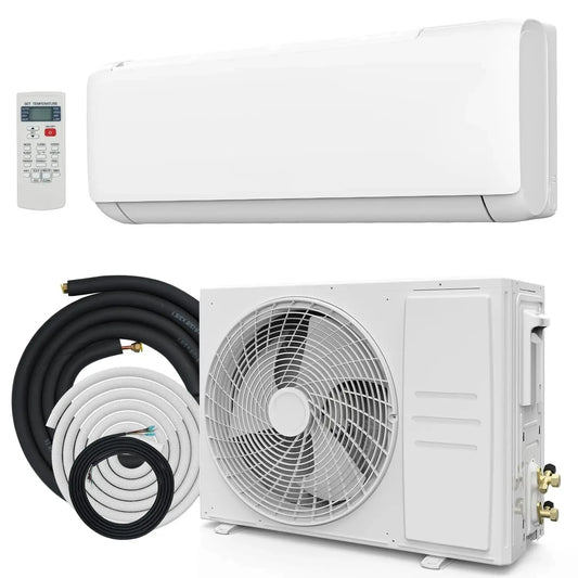 Ductless Mini Split Heat Pump | Wall-Mounted Inverter Heating & Cooling System | Home & Office Climate Control