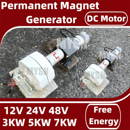  5000W Silent Portable Generator Set 6KW 12V 48V Permanent Magnet Generator Camping Home Backup Party Outdoor 3KW Alternator