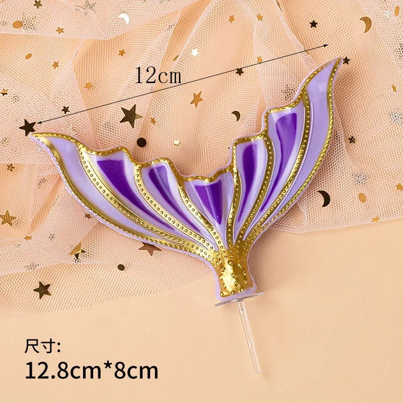 Mermaid Cake Decoration Kawaii Doll Mermaid Birthday Cake Toppers Girls Happy Birthday Party Supplies Creative Dessert Supplie