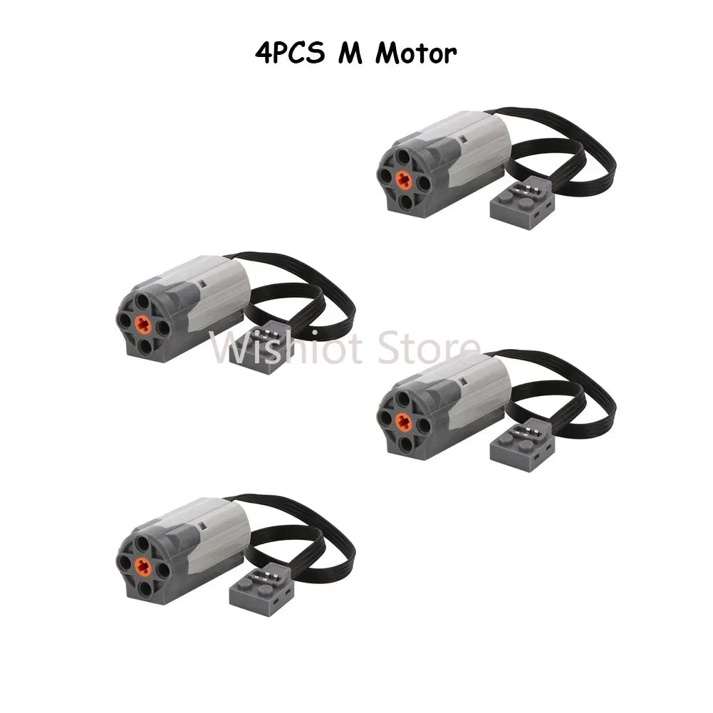 Legoeds-compatible MOC Technical Power Functions M Motor 8883 Modified Remote Control Power Group Train Lithium Battery Box 9686