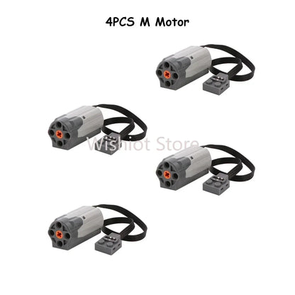 Legoeds-compatible MOC Technical Power Functions M Motor 8883 Modified Remote Control Power Group Train Lithium Battery Box 9686