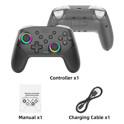 DATA FROG Wireless Game Controller for Switch / OLED / Lite / Switch 2 Console Programmable Joystick Gamepad for PC