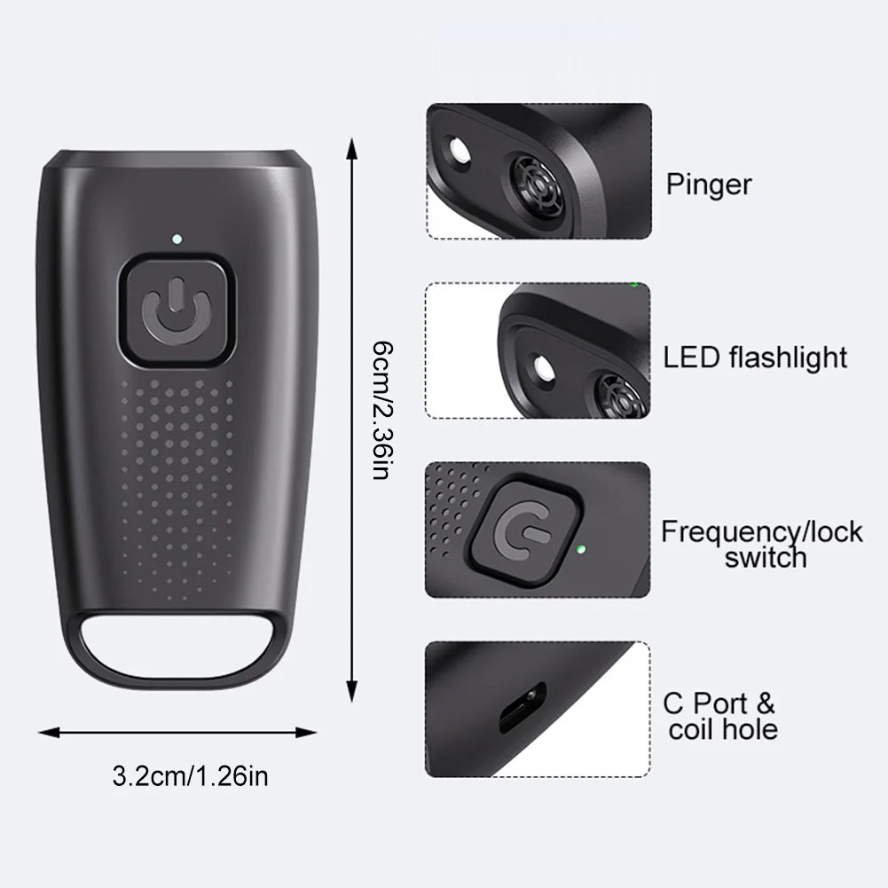 Anti Barking Training Device Type-C Rechargable Dog  Ultrasound Device Ultrasonic Dog Bark Stopper Light for Pet Gift