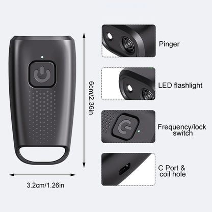 Anti Barking Training Device Type-C Rechargable Dog  Ultrasound Device Ultrasonic Dog Bark Stopper Light for Pet Gift