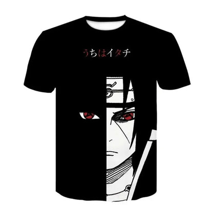 Naruto Cosplay Unisex 3D Printed T-shirt, Children's Street Wear, Harajuku Style T-shirt Top, 2026 Gift Short Sleeved Shirt