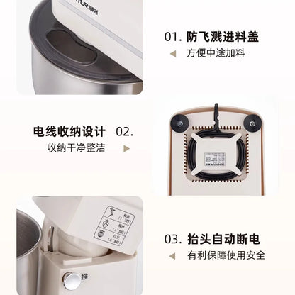 2026 New Stand Mixer Fully Automatic Dough Kneading Mixer for Home Commercial Baking Kitchen Use
