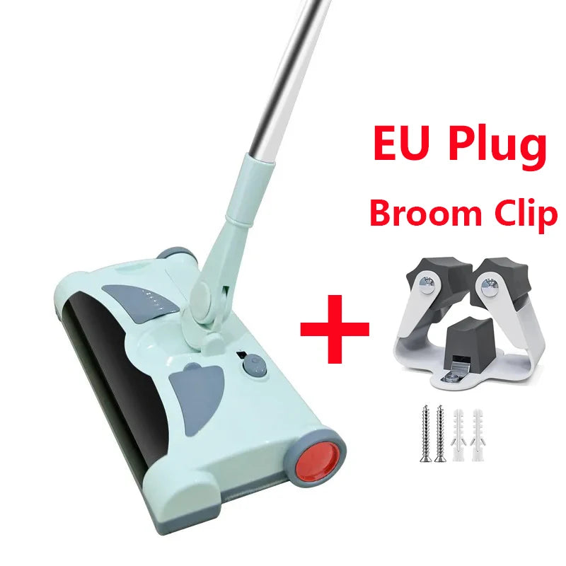 Newest Electric Floor Sweeper Cleaner Rechargeable Wireless Hand Push Vacuum Cleaner Household Mop Broom Machine