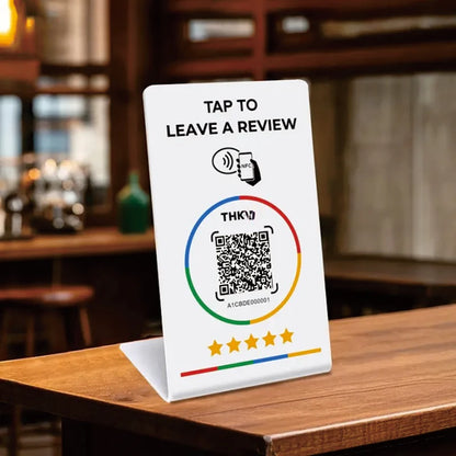 1PCS 13.56mhz Nfc 215 programmable QR code Google Review Card Nfc For Google Comment Review Tap Cards