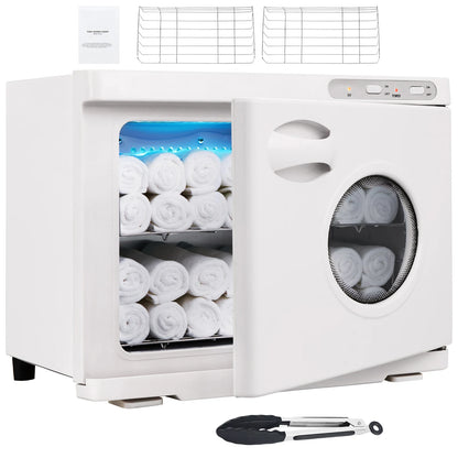 SucceBuy Hot Towel Warmer 8/23L Large Capacity with See Through Window 2-in-1 Quick All-round Heating Facials SPA Massage Salon