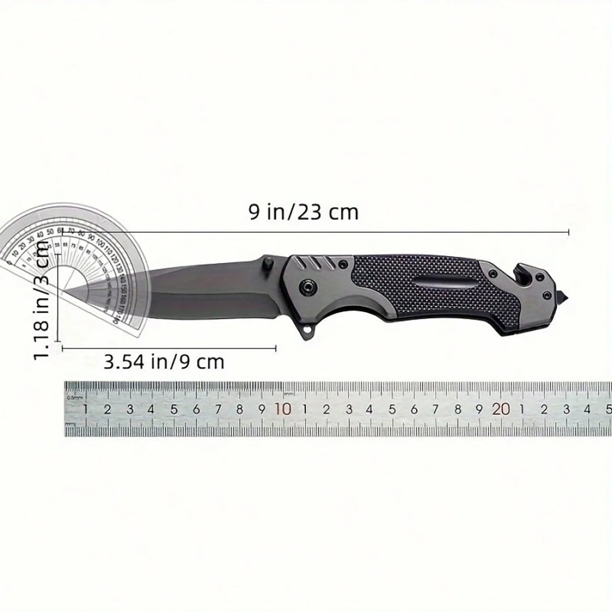 Folding Pocket Knife | Stainless Steel Blade, Plastic Handle | Camping & Outdoor Carry
