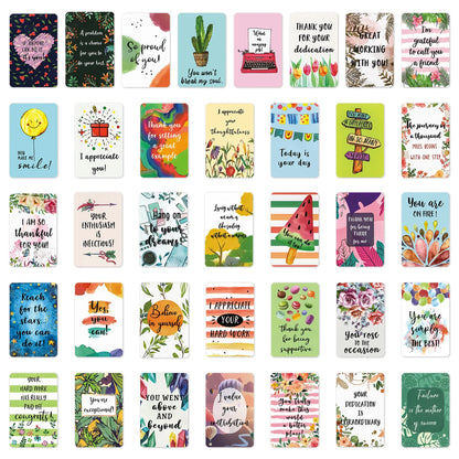 Set of 72 Motivational Cards with Positive Quotes for Students, Encouragement Appreciation Mini Notes,Thank You Card Love Gifts
