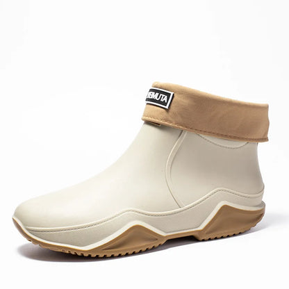 2026 new Low-cylinder Rain Shoes for Men and Women: Outdoor Fishing Waterproof Shoes, Stylish Style for Outdoor Wear, Rain Boots