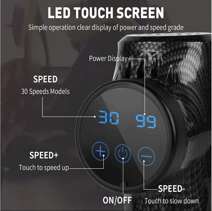 PHOENIX A2 PRO ATHLETE MASSAGE GUN High Frequency Massage Gun Muscle Relax Body Relaxation Electric Massager with Portable Bag