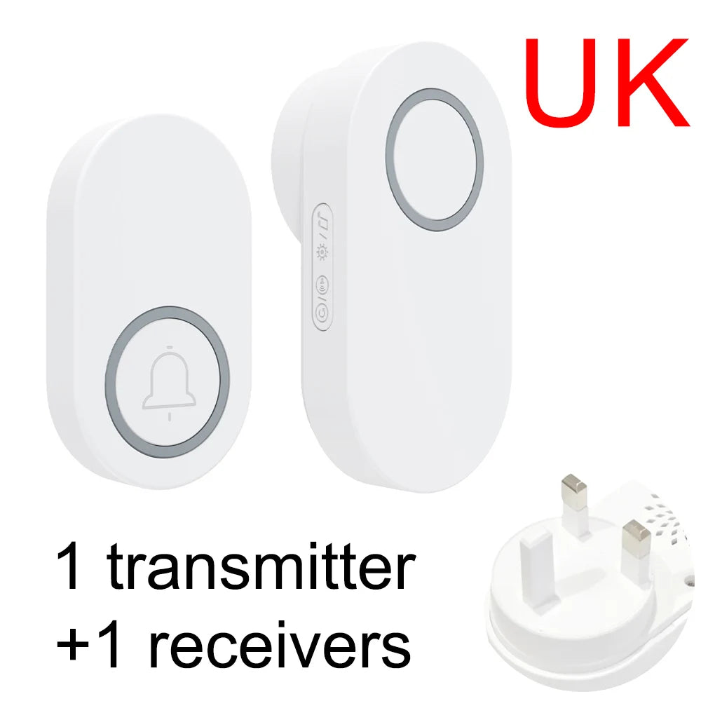 Self-Pow remote control doorbell AB door household waterproof long-distance intelligent electronic wireless doorbell