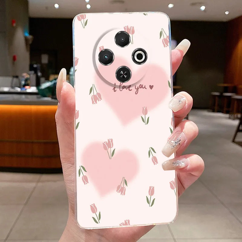 For Tecno Spark 30C Case kl5 kl5n Aesthetic Butterfly Flower Clear Soft Silicone Back Cover Techno Spark 30C Phone Case k15 k15n