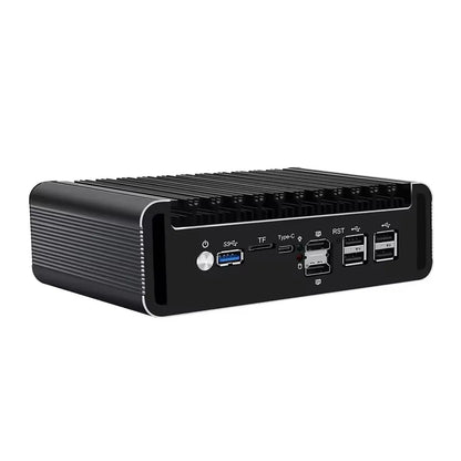 Topton 4x2.5G LAN Fanless Firewall Mini PC Intel Celeron J6413 J6412 NAS Computer Server 2xM.2 NVMe 2xSATA 1xTF Type-C 5xUSB