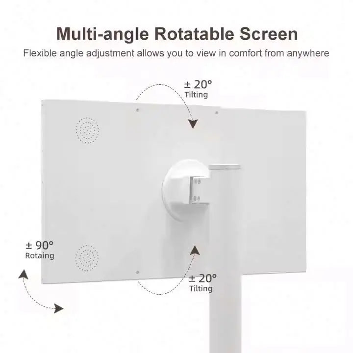 24 Inch Smart TV with Capacitive Touchscreen Portable Design Android Mini TV for Home Kitchen Bedroom Office Professional Pro