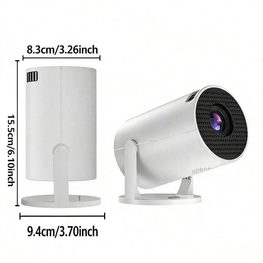 Projector - Supports 4K resolution, brightness 5000 lumens, 240 °   Full-angle projection, automatic keystone correction and autofocus, WiFi 6 and Bluetooth 5.3 wireless projection, ultra-quiet design ≤26 decibels