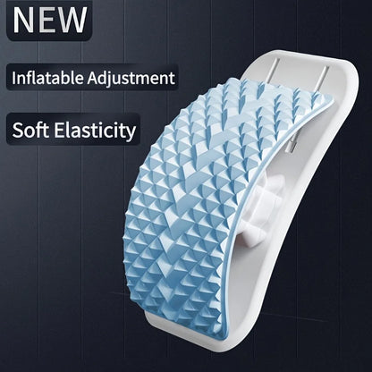 Portable Inflatable Lumbar Stretcher Airbag Top Back Stretching Soothing Support Easy Setup for Back Pain Relief