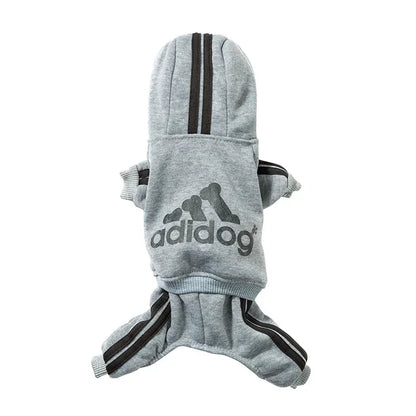 Warm Dog Jumpsuit Hoodie | Sport Sweatshirt Coat for Yorkie & French Bulldog | Small to Medium Pet Jacket