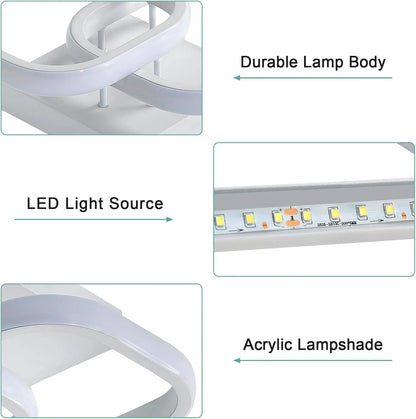 Modern LED Ceiling Lights Square Aisle Lamps Small Corridor Ceiling Fixtures for Hallway Kitchen Bedroom Stair Living Room Study