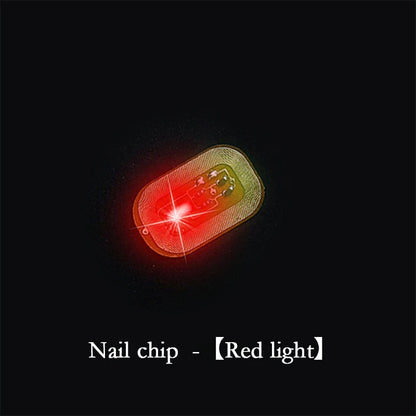 5/1pcs NFC Nail Stickers LED Light Source Nail Art Tips Lighting for Mobile Phone Nail Lamp Glow in The Dark Manicure Decor